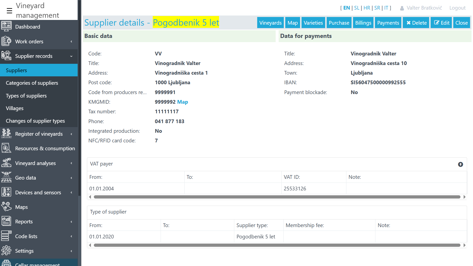 Supplier Details Supplier Details