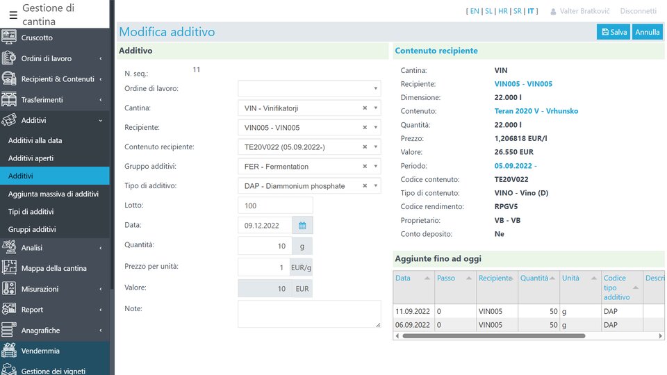 Nov dodatek enološkega sredstva