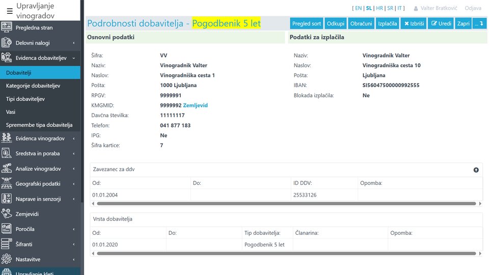Porobnosti dobavitelja